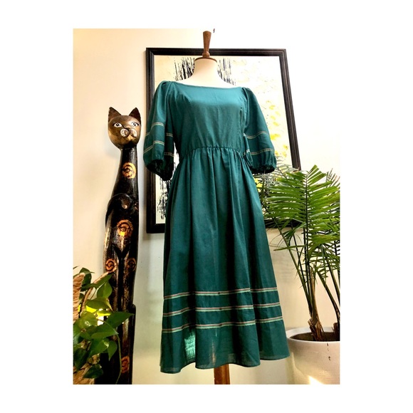 SOLD - Gorgeous vintage peasant dress - Picture 8 of 11